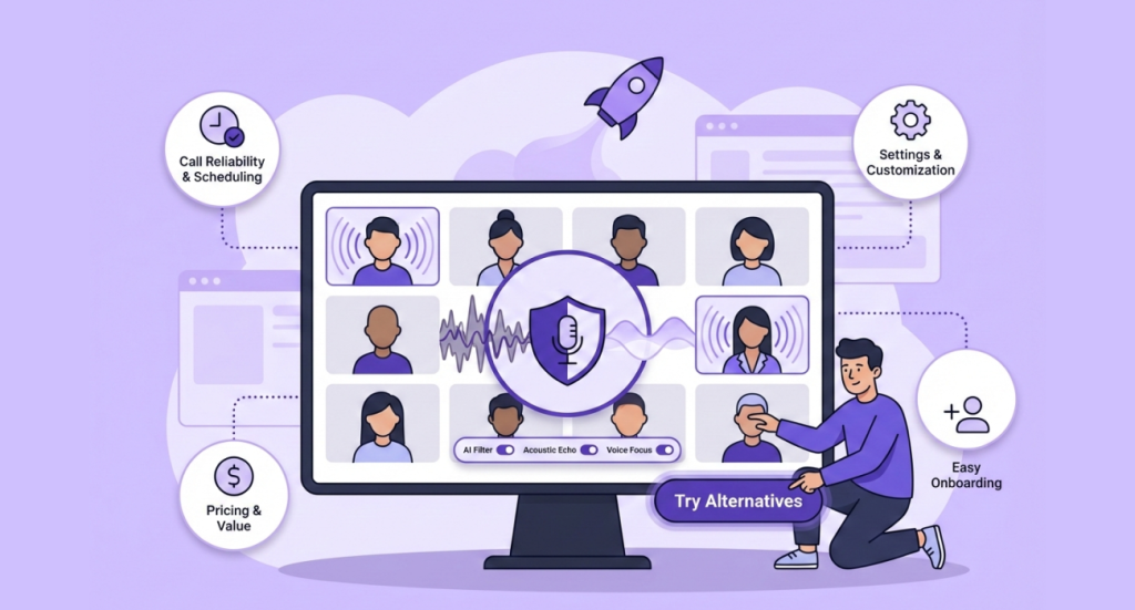 6 Best Krisp Alternatives for Remote Teams. Article by Launch Assist.